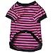 Dog Shirt, HP95(TM) 2015 Fashion Summer Pet Dog Classic Wide Stripes T-shirt, Doggy Clothes Cotton Shirts (Rose, XL)
