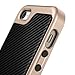 Caseology Envoy for Apple iPhone SE Case (2016) / for iPhone 5S Case (2013) / for iPhone 5 Case (2012) - Carbon Fiber Black