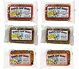 Bobo's Oat Bars Gluten Free 3 Flavor 6 Bar Variety Bundle: (2) Bobo's Bars Peanut Butter & Jelly, (2) Bobo's Bars Chocolate Almond, and (2) Bobo's Bars Peach, 3 Oz. Ea. (6 Bars Total)