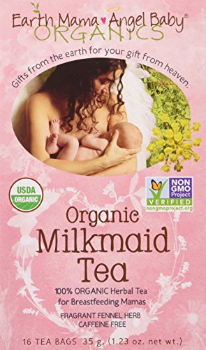 Earth Mama Angel Baby Organic Milkmaid Tea, 16 Teabags/Box (Pack of 6)