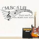 Home Find Musical Notes Wall Decals Music is Life