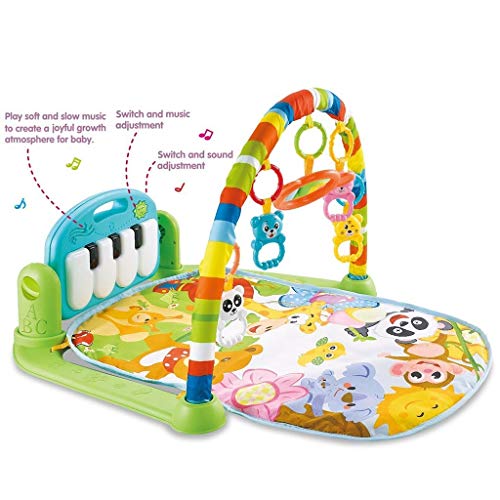 image for Bieay Play Mat Activity Gym for Baby, Large Baby Game Pad Music Pedal 