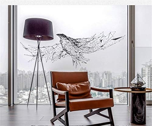 DERUN TRADING Eagle Bird Flying Wall Stickers Murals Home Decor Peel and Stick for Living Room Flower Wall Decals Paint Wall Treatments Wall Decals Murals Decor Vinyl Removable Mural Paper