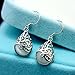 Wishing Tree 925 Sterling Silver Teardrop Filigree Dangle Earrings for Women … (Classical hook)