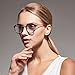 DONNA Stylish Clear Lens Glasses Samll Circle Frame Blue Light Blocking for Computer DN08-AFB