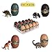 20 3D Dinosaur Puzzles in Dino Eggs - Jurassic Egg with Dinosaur Figures- Dinosaurs Toys for Kids Party Favors and Dinosaur Party, Easter Basket Fillers Easter Eggs Toys for Boys