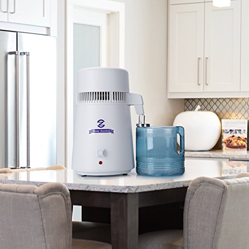 FDA Approved Water Distiller, Distilling Pure Water Machine for Home Countertop Table Desktop, 4L Distilled Water Making Machine, 4 Liter Water Purifier to Make Clean Water for Home Use