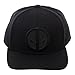 Deadpool Insignia Ball Cap, Marvel Anti-Hero Black Patch Logo, Dad Hat