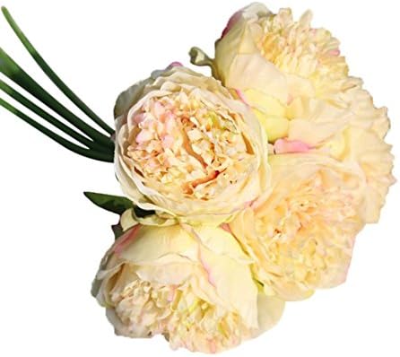 TATGB home Artificial Silk Fake Flowers Peony Floral Wedding Bouquet Bridal Hydrangea Decor MW47235