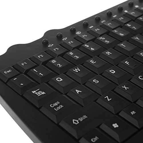 GMSP Multimedia Office Waterproof Wired Laptop Keyboard for Windows XP/Vista/7/8/10