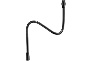 ZealSound Upgraded Metal Hose Arm, 19 inch Flexible Gooseneck Stand, Heavy Duty Extension for Microphone, Mic Floor Stand, Ph