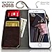 KArt- iPhone 8 Plus, iPhone 7 Plus Wallet Case [ Detachable SlimCase] Genuine Leather Phone Case [Credit Card Slots] Vintage Flip Case Cover ,Functional Kickstand[Gift Box] -Free Screen Protector