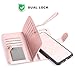 idudu iPhone 6 Plus/iPhone 6S Plus Case, Luxury PU Leather Wallet Flip Cover Case with Credit Card Holder Built-in 9 Card Slots & Wrist Strap for iPhone 6 Plus/iPhone 6S Plus 5.5 Inch (Rose Gold)