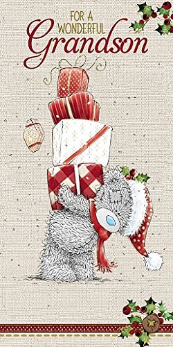 Me to You Tatty Teddy Cute New Christmas Gift Card and Money Wallet - Grandson