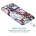 JAHOLAN Brown Marble Design Slim Glossy Flexible Soft Rubber Silicone Cover Phone Case Compatible iPhone 7 iPhone 8