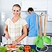 Color You BPA Free Nonstick Silicone Utensils Cooking Set with Wood Handle Includes 5 Pieces Heat Resistant Cookware Gadgets - Turner Pasta Server Soup Ladle Spoon Drainer Cooks Essentials Tools