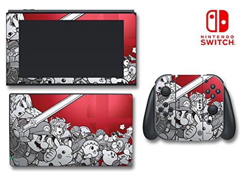 image for Vinyl Skin Designs Super Smash Bros 3D Melee Brawl Red Video Game Viny