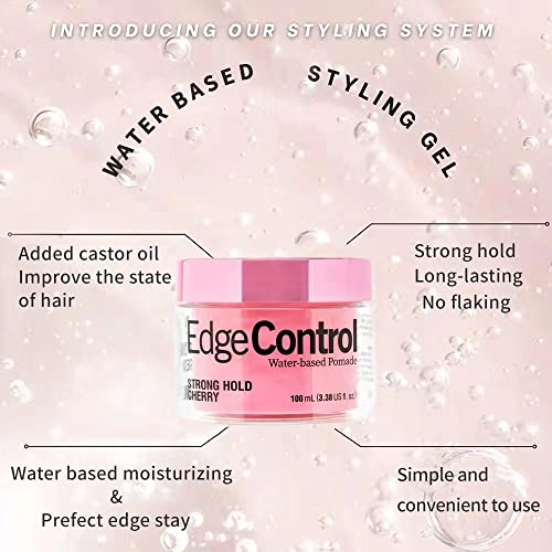 Edge Control for Black Hair, Hair Gel for Women, Strong Hold Water