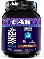 EAS 100% Pure Whey Protein Powder, Chocolate, 2lb (Packaging May Vary)
