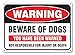 Beware of Dogs Sign, Large 10x7