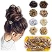 Scrunchy Updo Wavy Straight Hair Bun Clip Messy Donut, No Color, Size No Size
