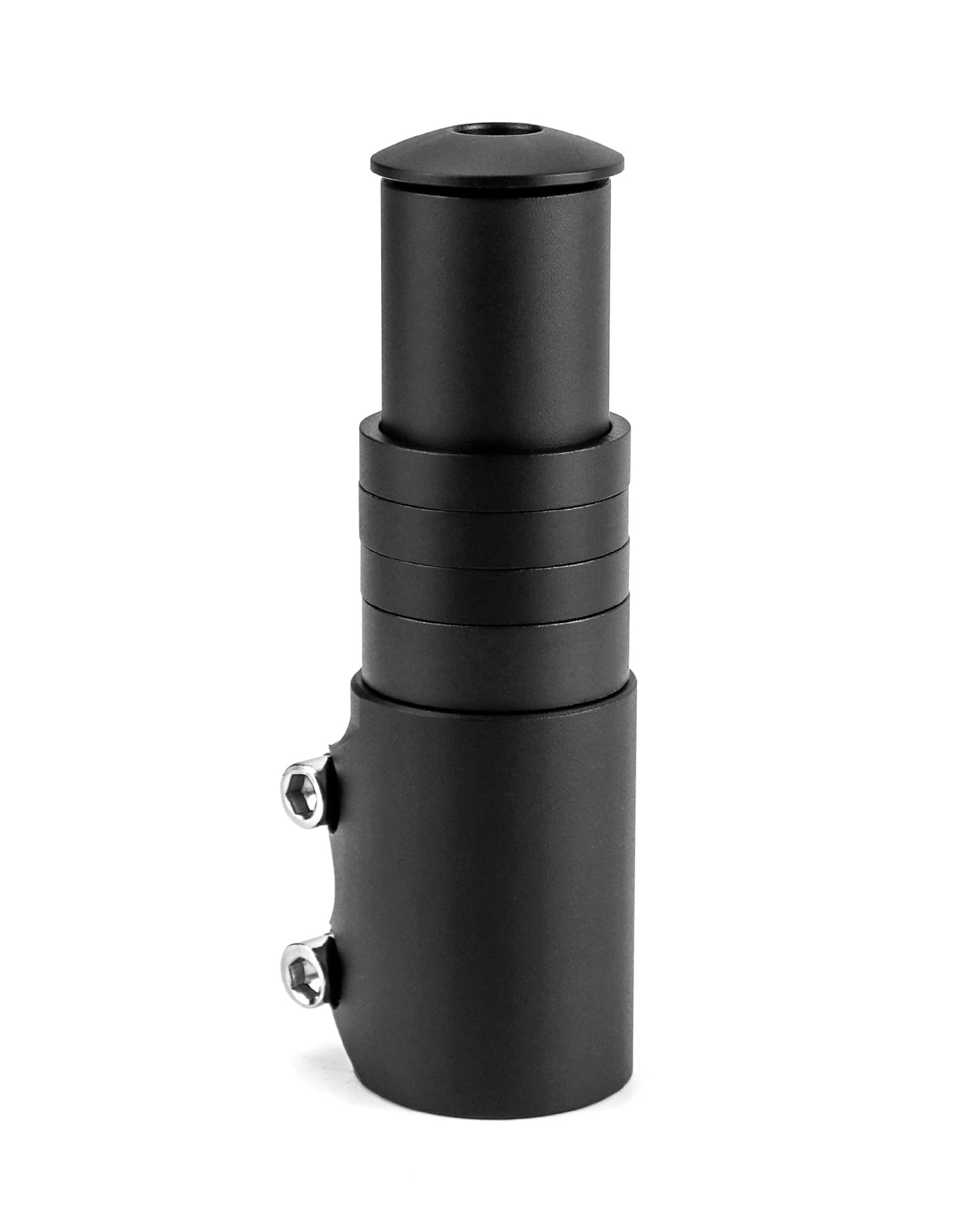 QWORK® Bike Stem Riser 124mm for 1-1/8" (28.6mm) Fork - Aluminum Alloy Bicycle Handlebar Extender