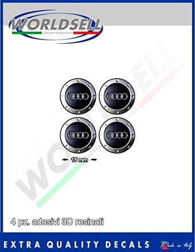 Adhesive resin 3D effect kit 2 pcs 3.5 cm " AUDI A1 A2 A4 A5 A6 TTRS RS3 RS4 RS6 RS8 R8 "