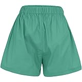 women's plus size linen shorts
