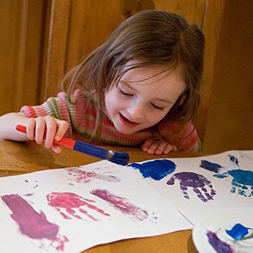 Kids Art & Craft 56 Pieces Sponge Painting Brushes Kids Painting Kits Early DIY Learning include Foam Brushes,Art Craftssponge brush, flower pattern brush, Brush set and 26 English letters