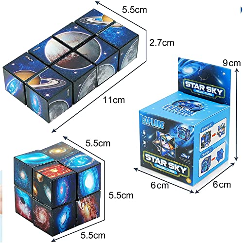Toys for Boys Age 8-12 Gifts,Star Cube Magic Cube in Set for 10 11 12  Year Old Boy Girls,Infinity Cube F