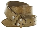 Vintage Look Distressed Brown Leather Strap Belt Snap Buttons