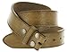 Vintage Look Distressed Brown Leather Strap Belt Snap Buttons
