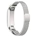 Fitbit Alta Bands,IPELY Milanese Magnetic Loop Stainless Steel Replacement Accessory Band Bracelet Strap for Fitbit Alta Tracker , Silver, Rose Gold