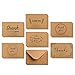 Ohuhu 36 Pack Brown Kraft Paper Thank You Cards Thank U Greeting Card W/ 36 Kraft Paper Envelopes for Wedding