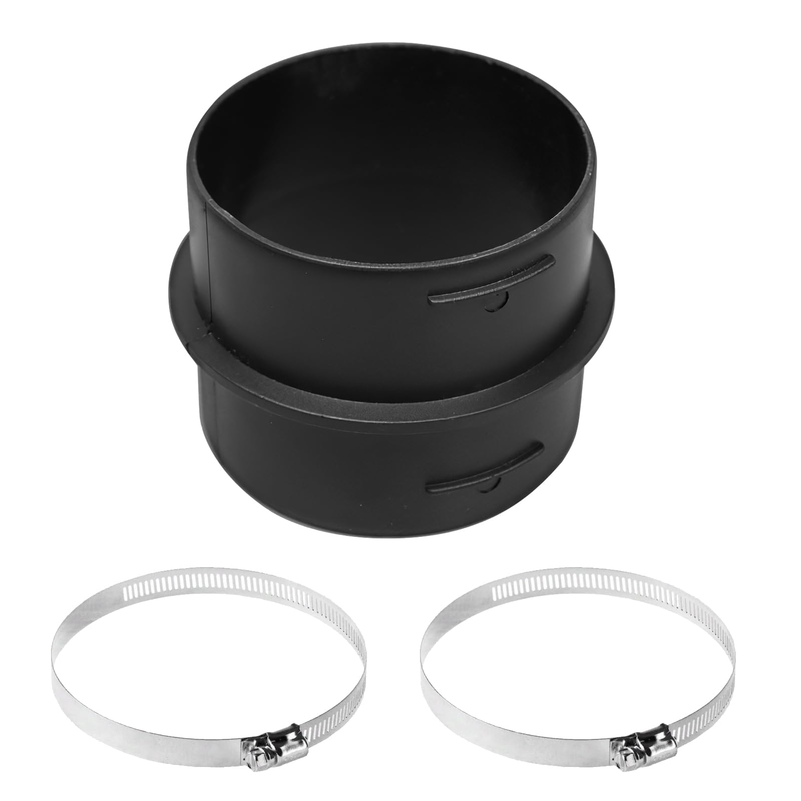 Jasfyee Diesel Heater Ducting, 75mm With 2 Adjustable Clips for Eberspacher and Webasto Accessories