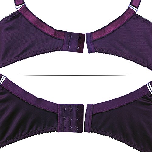 frugue Wireless Comfort Sleep Plus Size Bra Purple US 34 DD | Pricepulse