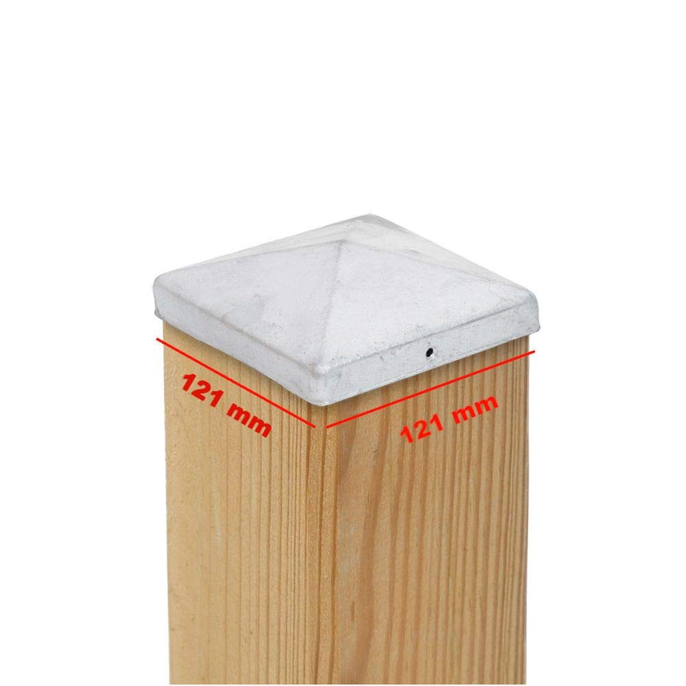 Post Cap PYRAMIDE Steel FIRE Zinc-Plated – Number and Size.