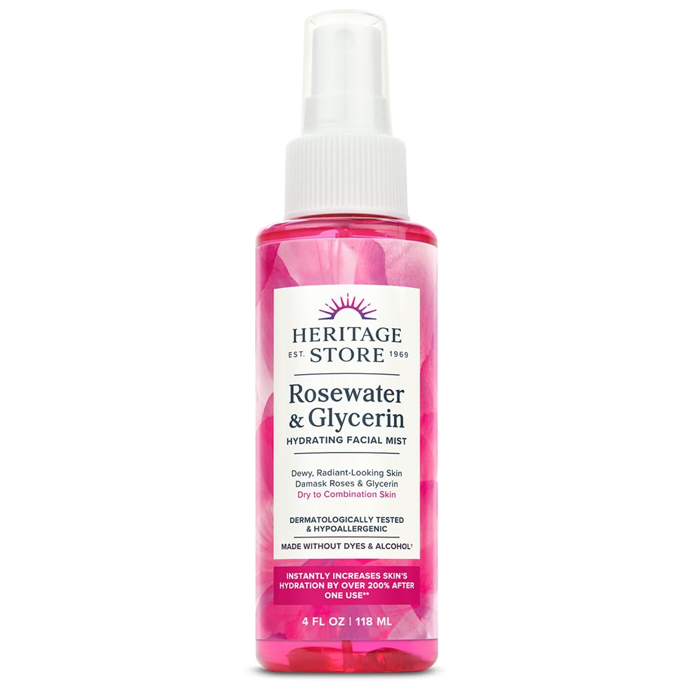 Heritage Products Rose Petals Rosewater and Glycerin - 4 fl oz