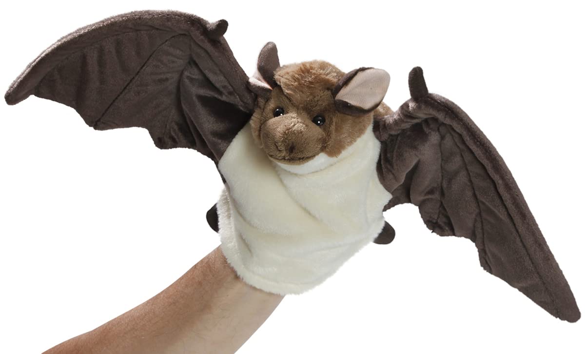 Carl Dick Bat hand puppet 9 inches long, 16 inches span, 25cm long, 44cm span, Plush Toy, Soft Toy 3472