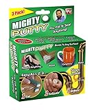 2018 New Mighty Putty Epoxy Adhesive Glue Clay Power Fix Fill Seal Gap Loophole Permanent Repair for Metal Fiberglass Wood Plastic 3 Tubes/Set