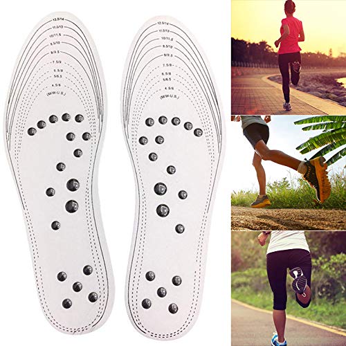 1Pair Acupressure Magnetic Massage Foot Insole Therapy Reflexology Pain Relief Pads