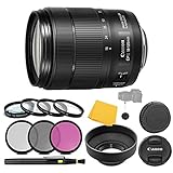 Canon EF-S 18-135mm F/3.5-5.6 IS Nano USM Lens + 3 Piece Filter Set + 4 Piece Close Up Macro Filters + Lens Cleaning Pen + Pro Accessory Bundle - 18-135mm IS Nano USM - International Version