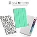MoKo iPad Mini 3 / 2 / 1 Case, Slim Lightweight Smart Shell Stand Cover with Translucent Frosted Back Protector for Apple iPad Mini 1/ Mini 2/ Mini 3, New Versailles (with Auto Wake / Sleep)