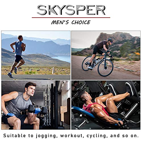 SKYSPER 3 Piezas Pantalones Cortos de Compresión Hombre Mallas Cortas Running Leggings Deportivos para Hombres Secado Rápido Transpirable para Deporte, Fitness, Gym