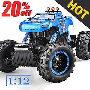NQD Remote Control Trucks Monster RC Car 1: 12 Scale Off Road Vehicle 2.4Ghz Radio Remote Control Car 4WD High Speed Racing All Terrain Climbing Car Gift for Boys