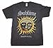 FEA Sublime Logo Stamp Sun Long Beach, CA Soft T-Shirt, Heather (Medium)