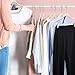 HOUSE DAY Velvet Skirt Hangers 24 Pack, Beige Velvet Pant Hangers with Adjustable Clips, Space Saving Slim Shorts Hanger, Heavy Duty Non Slip Clip Hanger for Pants, Skirts, Shorts