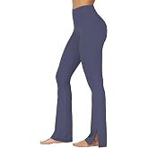 Sunzel Women's Split Hem Flared Leggings High Waisted Bootcut Yoga Pants | Buttery Soft, High Stretchy, High Waist Tummy Control, V-Back Seam, Split Hems for Yoga, Gym Workout, and Daily Wear