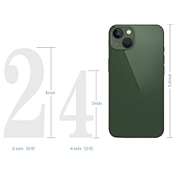 White Mailbox Numbers for outside, Vinyl Waterproof