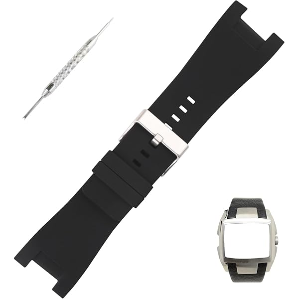 DIESEL ノースリーブ タイダイ柄 (10562650MD) Amazon.com: Topuly 32mm Rubber Watch Band replacement for